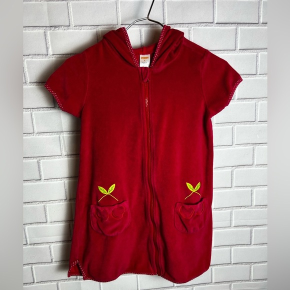 Gymboree Girls Embroidered Cover Up - VeryCherry - Red:size 8 - Picture 4 of 8